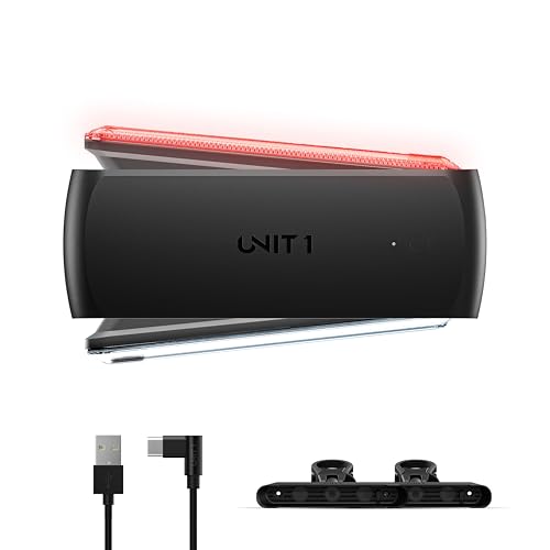 UNIT 1 Smart Lights Pro Dual | 2 Wireless LED Turn & Brake Lights with Charging Case | USB-C Rechargeable | Magnetic Mount | Nav Remote Compatible | App-Controlled via iOS & Android