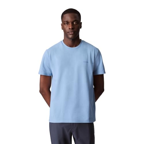 Calvin Klein Men's Move Tech Pique T-Shirt Faded Denim