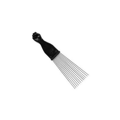 Pettine Metallico Afro Lungo con Manico