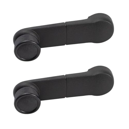 zxhhxkAn 2 Set of - Manual Window Crank Handle Left or Side Black Textured for F150 87-95,for Explorer 91-94,for E350 Club Wagon 03-05 & Econoline Club Wagon 99-02 & SuperDuty 99-19