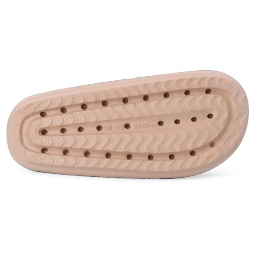 MKP COLLECTION Unisex Cloud Slides with Ultra-Thick Sole & 3D Anti-Slip Tread - Quick-Dry Bath Sandals for Shower Pool Gym, Lightweight House Pillow Slippers for Women and Men2