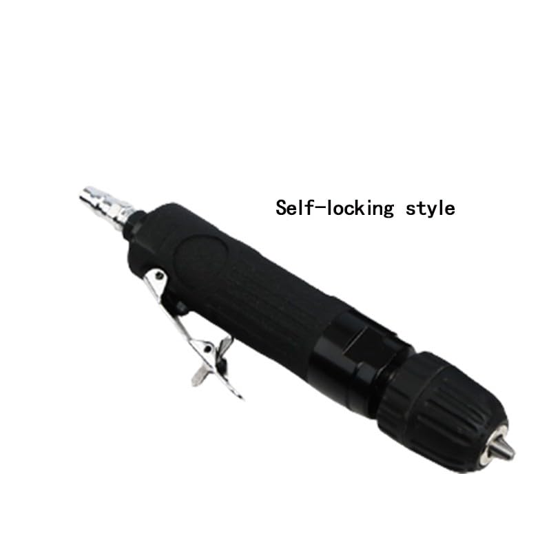 Taladro neumático recto de 3/8 pulgadas, herramienta de perforación manual reversible de 2500 RPM con portabrocas autoblocante ajustable para metal y plástico