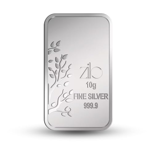 Image of 10 GRAM 999 Fine Silver bar | Banyan Tree Silver Bar | Ideal Gift for Men and Women | Perfect for Anniversary Gift, Diwali, Dhanteras (10 GRAM)