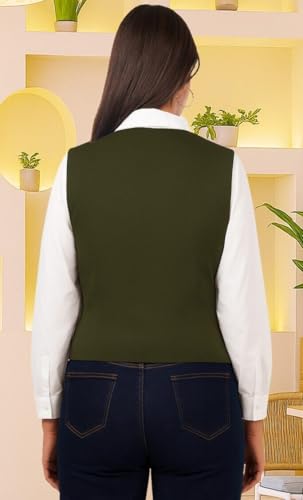 Image of SaintX Women's Waist Coat | Sleeveless | Stylish Executive Wear | Formal Blazer Waistcoat | Office wear