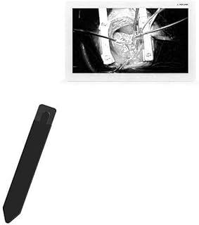 BoxWave Stylus Pouch Compatible with Adlink ASM27 - Stylus PortaPouch, Stylus Holder Carrier Portable Self-Adhesive for Adlink ASM27 - Jet Black