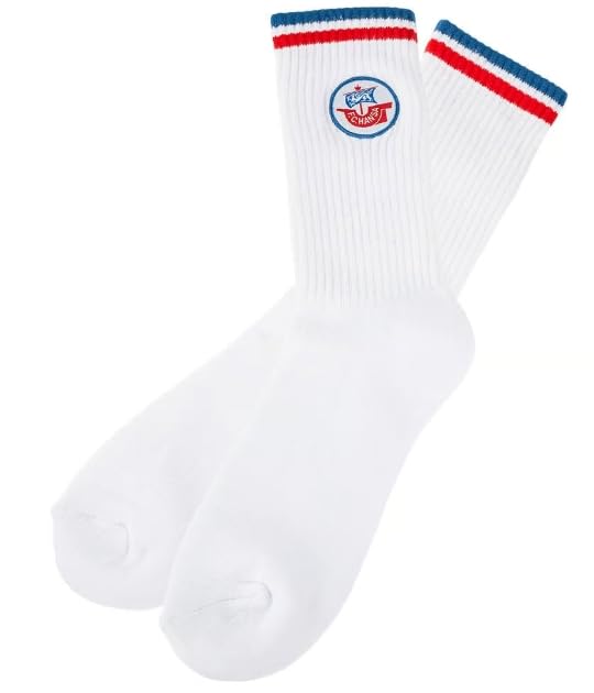 Hansa Rostock F.C Sportsocken Kogge 2er Set Weiß Offizielle Fan Socken Herren & Damen Atmungsaktive Fußballsocken Größe 3942 Bequeme Baumwoll Socken mit Vereinslogo