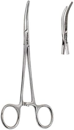 IS IndoSurgicals Hemostatic Artery Forceps (Curved, 8")