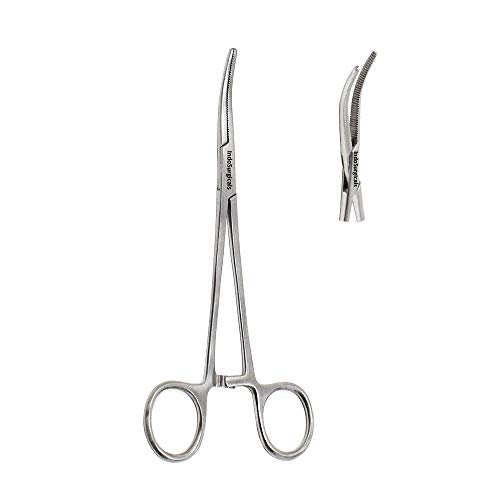 IS IndoSurgicals Hemostatic Artery Forceps (Curved, 8")