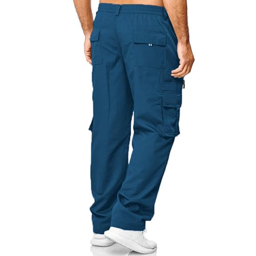 Men's Cargo Joggers Pants Lightweight Hiking Work Pants Casual Loose Fit Outdoor Sweatpants with Multi Pockets3