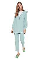 Trendyol Damen Zweiteiliges Set-Grün-Relaxed Hemd, Mint, UK 16