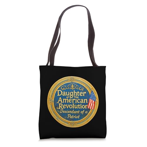 Bolso tipo tote Descendant of a Patriot Daughter Línea de la Revolución Americana miniatura 1