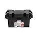 CLZothique Box Storage Holder, Large Capacity Battery Case with Strap and Vent Holes, Heavy Duty ABS Plastic Power Guard for Car Truck Boat Trailer RV