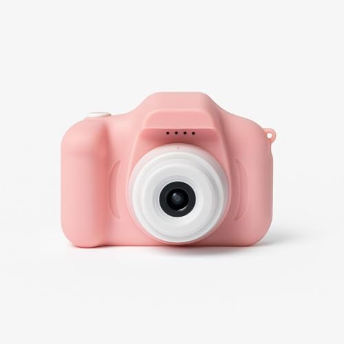 Kids Digital Camera with LCD Screen, 1080P Photo & Video, Shockproof Toy Camera for Boys & Girls, Includes USB Charging Cable & Neck Strap – (Pink)