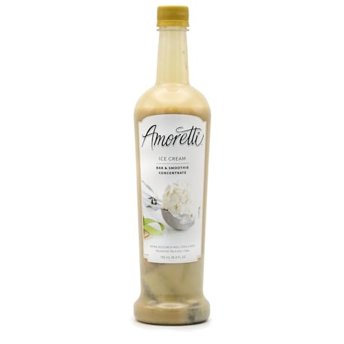 Amoretti - Ice Cream, Bar & Smoothie Concentrate 750 ml, Perfect for flavoring Cocktails, Margaritas, Alcoholic Beverages, and Mocktail, Drink Mix, Smoothies, Made of Real Fruit, No Preservatives