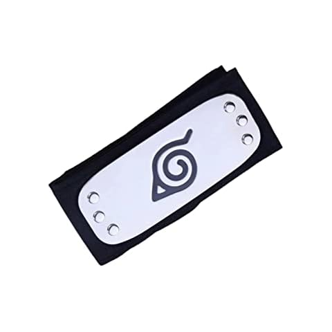 Naruto Konoha Black Anime Ninja Headband Cover