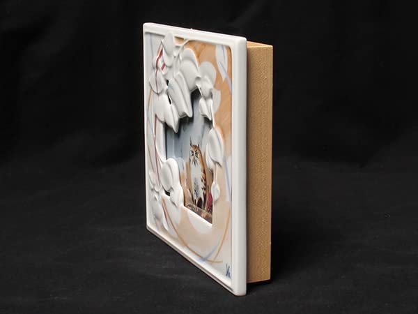 Amazon.co.jp: マイセン 陶板 プラーク 梟 フクロウ Meissen