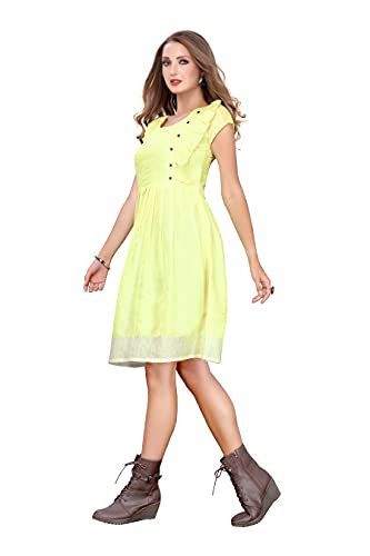 Image of PERFECTBLUE Women's Linen Blend Kurti(KurtiPlain Variation)