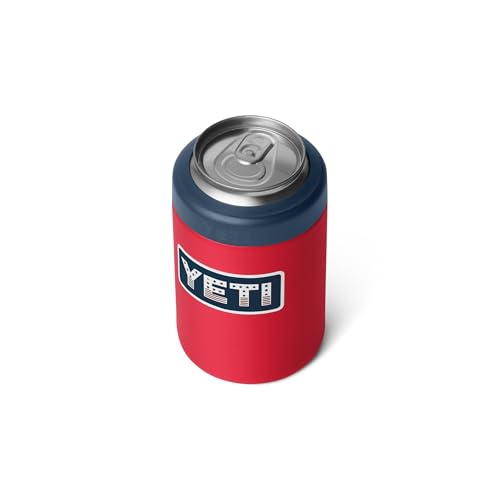 Image of YETI Rambler 12 oz. Colster Can Insulator for Standard Size Cans, Red /Navy /Badge