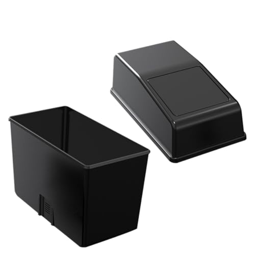 Cubo de basura para coche con tapa hermética y forro impermeable multifunción
