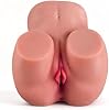 Muñeca sexual de trasero pequeño de 0.93 kg, juguetes sexuales masculinos, masturbador masculino realista de tamaño de mano, torso con trasero y canal vaginal y anal apretado (0.93 kg) 0.93 libras 2