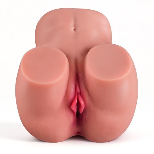 Pocket Pussy 2LB Small Ass Sex Doll Male Sex Toys for Men Realistic Male Masturbator Hand Size Torso Butt Stroker Ass with Viginal and Tight Anal Chanel
