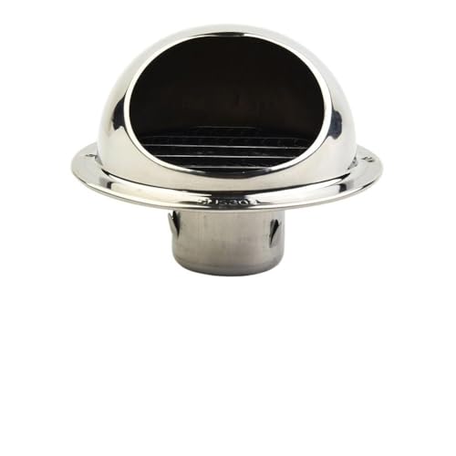 Ventilación de pared de acero inoxidable salida de extractor redonda con cubierta de nariz de toro