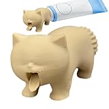 Distributore di Dentifricio per Distributore di Pasta Dentifricio Anti-Rigurgito per Gatto, Topper Cartoon per Tubo, Per Bagno Doccia Camera Bambino Piano immagine