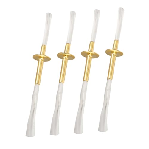Healifty 4 Pièces Lot Mèches Alliage Universelles pour Lampe à Huile Tube Support Remplacement Pratique pour Lampes à Kérosène et Beurres Compatible Multiples Modèles
