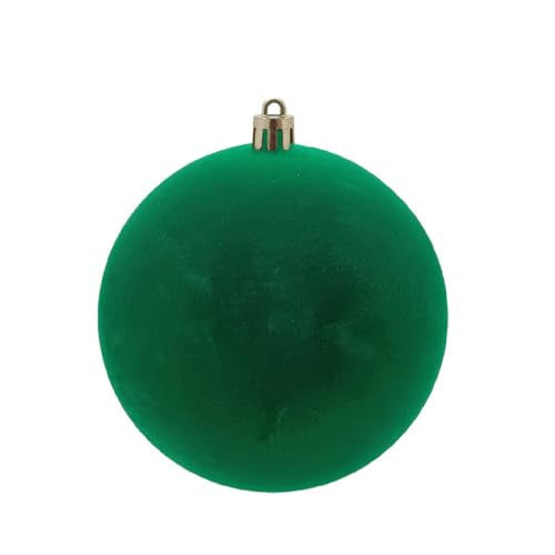 Magie di Natale Palla di Natale Floccata Verde per Albero di Natale per Decorazioni Natalizie (Ø 15 cm)