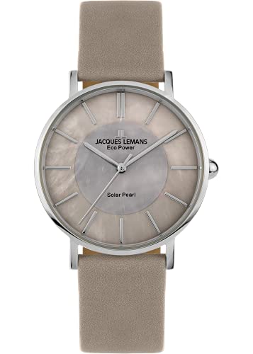 Montres femmes Eco Power JACQUES LEMANS 1-2112 en acier et cuir