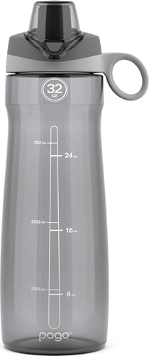 Pogo BPA-Free Tritan Plastic Water Bottle with...