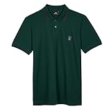 PS Paul Smith Men's Stretch-Cotton 'Broad Stripe Zebra' Polo Shirt, Bottle Green, Large