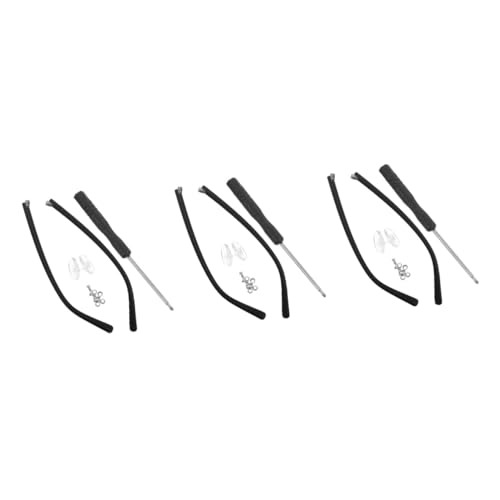 NOLITOY 3 Pairs Glasses Accessories Eyeglass Temple Arms Men Glasses Holder Reading Glasses Temple Glasses Cleaner Safety Glasses Eyewear Frame Arm Double Display Stand Hinge Eyeglass Legs