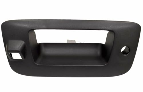 PT Auto Warehouse GM-3547A-BZC - Tailgate Bezel, Textured Black - with Camera Hole, with Keyhole (Replaces 22755304, 25958228)