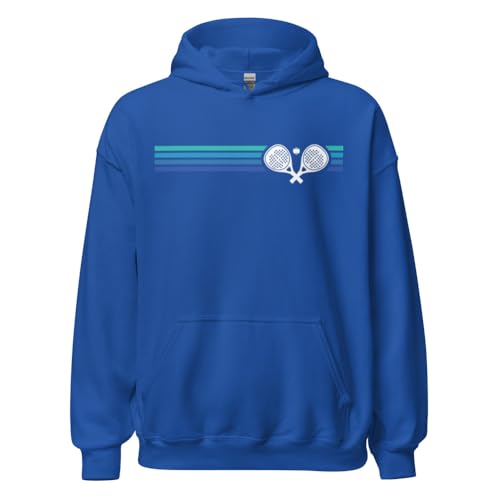 Sweat à capuche Padel Minimaliste bleu marine XL coupe confortable