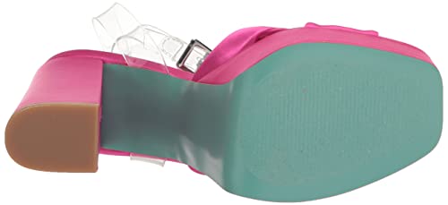 Betsey Johnson Women's Mason Heeled Sandal, Fuchsia, 6 #TOP3