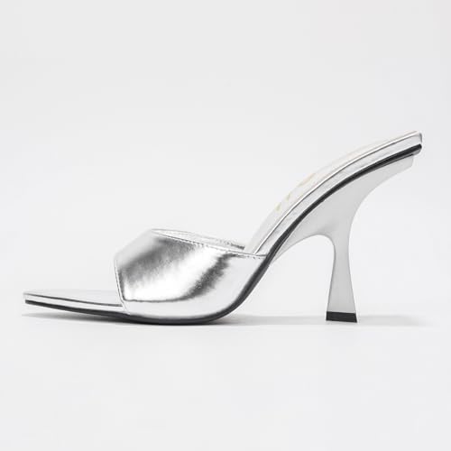 Cape Robbin Women's Slip On Pointed Toe Mid Heels – Womens Heels for Dressy Office Wear, Open Toe Comfortable Formal Dress Shoes for Women with Soft Cushioning (Koren)2