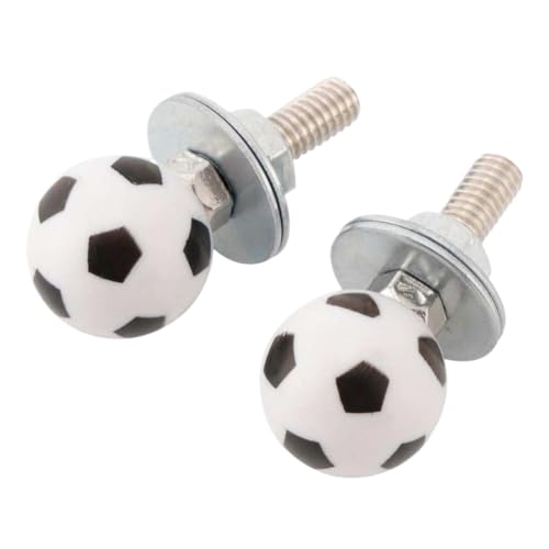 2X Tuerca de Marco para matrícula de fútbol de plástico, Tornillo Compatible con Piezas de Motocicletas automotrices