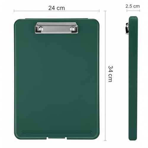 Image of oddpod Praise A4 Clip Pad /Clipboard with Storage Case for Paper and Document Storage 83002 (Pine Green)