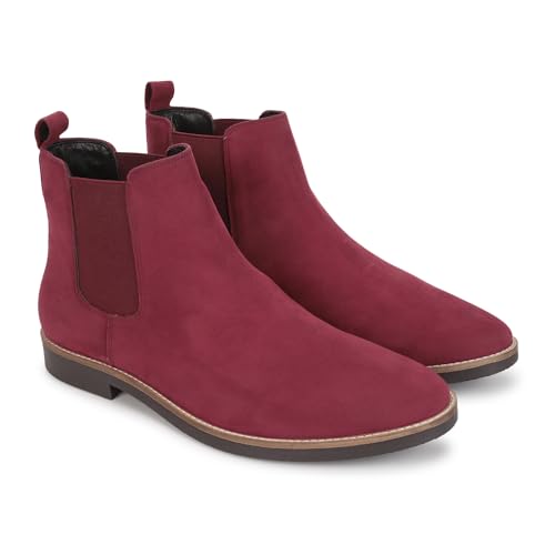 Image of YOHO Comfortable Boots For Men | Extra Cushioned Foot Bed And Skin Friendly Ankle Boot With Low Heels | PU Finish Material | Trendy, Stylish & Casual Boots | Winter, Snow & Holiday Outings