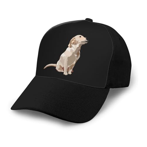 Labrador Retriever Unisex Classic Adjustable Curved Brim Baseball Cap, Trucker Hat