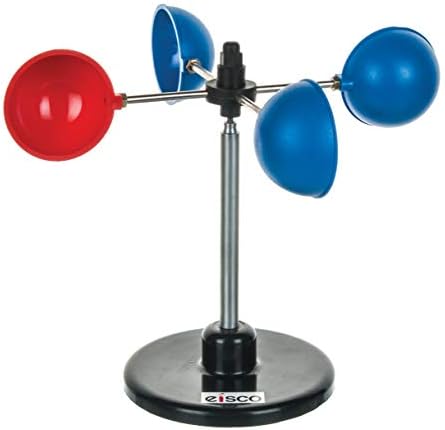 Eisco - Small Anemometer for Measuring Wind Speed Durable Weather-Resistant Design for Outdoor and Educational Use