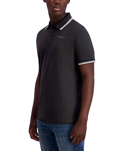 KARL LAGERFELD Men's Collared Short Sleeve Karl Logo T-Shirt3