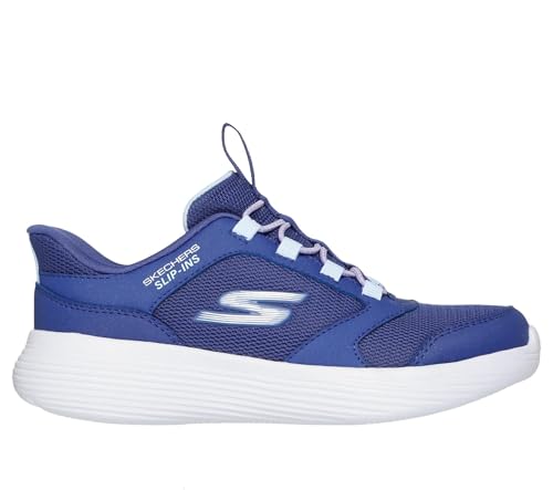 Skechers Fille Go Run 400 V2 Tetra Speed Slip-In ENTRAINEUSE, Navy Synthetic/Textile, 30 EU