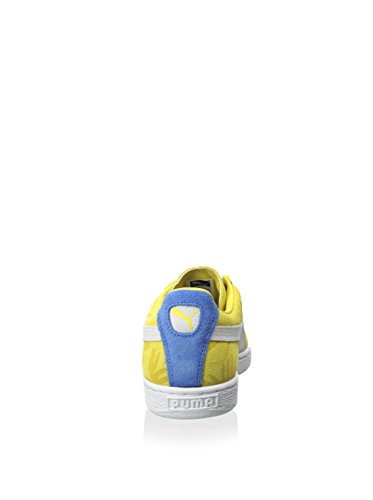 PUMA Suede Classic Tropicalia Mens in Vibrant Yellow/White, 11.5
