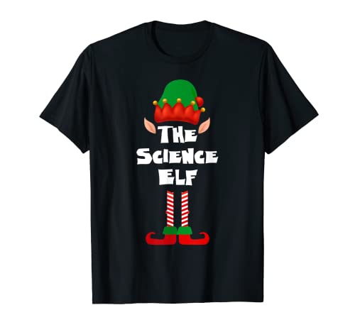 Science Elf Matching Family Group - Pijama para fiesta de Navidad Camiseta