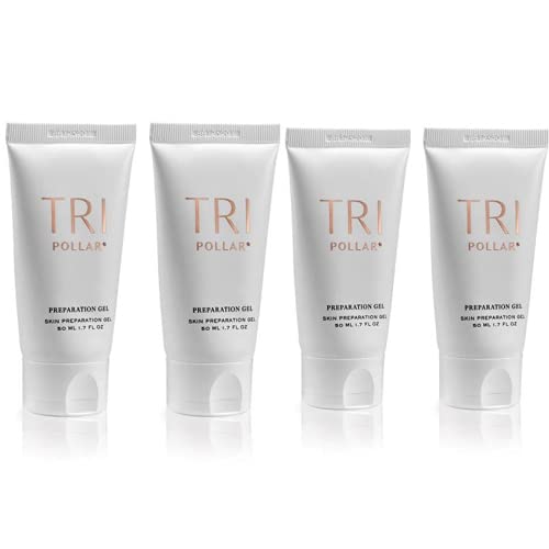 TriPollar STOP Preparation Gel 50ml - High Radio Frequency Skin Tightening Facial Machine Gel - Professional Home RF Anti-Ageing Formula - Compatible With TriPollar STOP Devices Pack of 4
