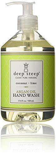 Deep Steep Argan Oil Liquid Hand Wash, Coconut Lime, 17.6 Fluid Ounce