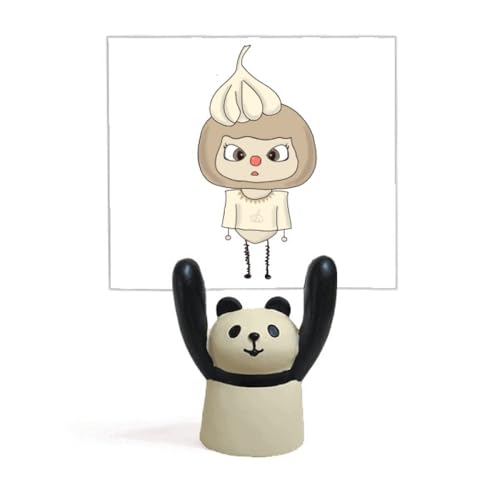 Support de notes panda ail blanc porte-recette et rangement légumes de cuisine