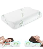 Gyxova Almohada Cervical y Cuello Almohada Ortopedica, 55×35×11/9 cm